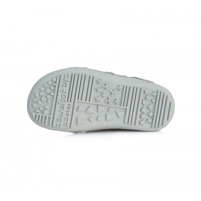 D.D. step barefoot dievčenská detská celokožená obuv S063-348 A Bronze